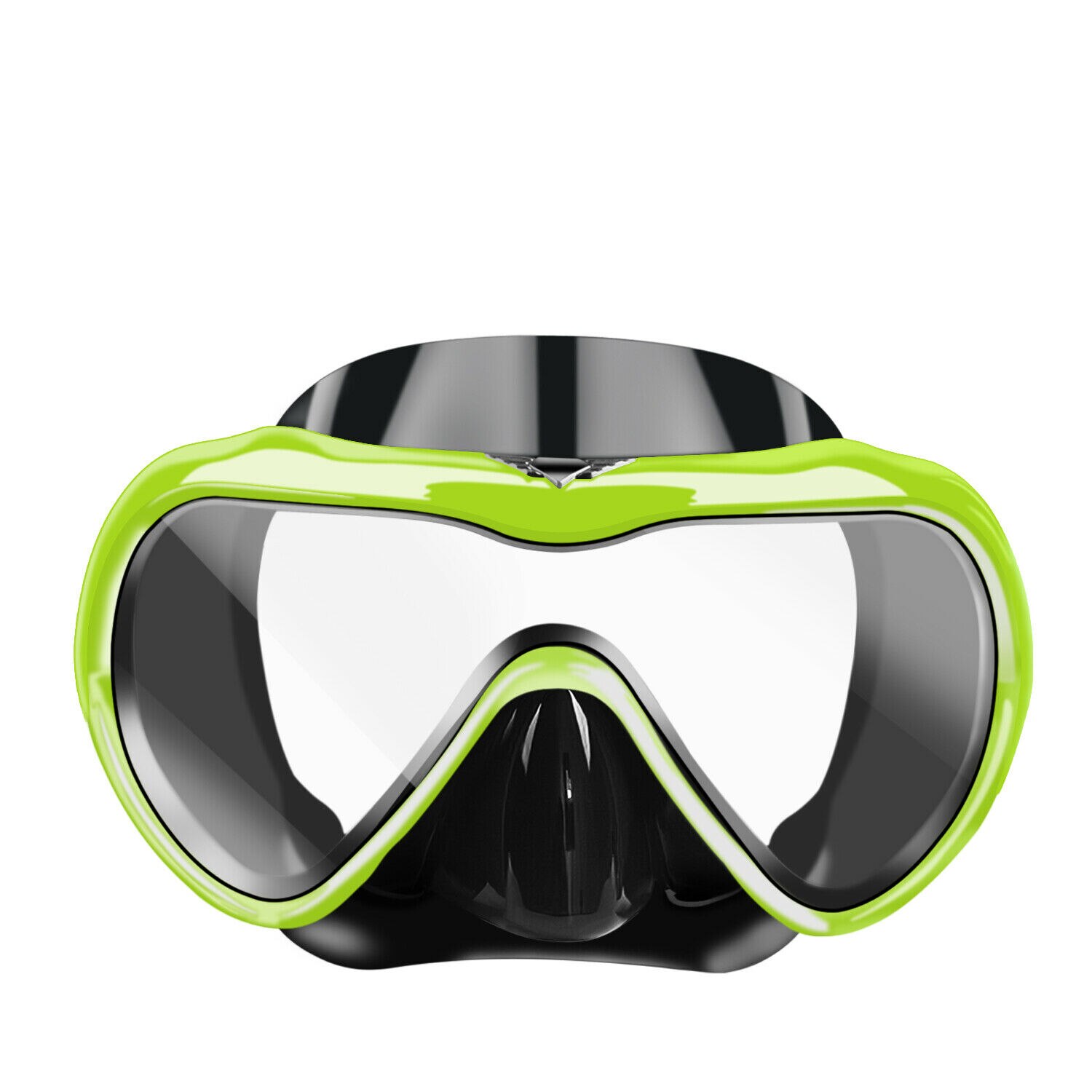 Onderwater Duiken Masker Anti Fog Snorkel Gehard Glas Zwembril Bril Volwassenen Professionele Duiken Half Gezicht Maskers