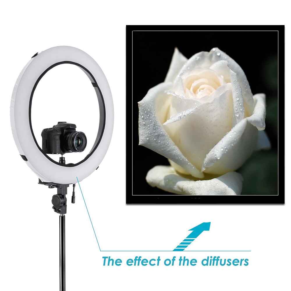 Foldable 12/10/8 Inch Soft Box Diffuser Easy To Install Ring Fill Light Diffuser Ring Fluorescent Lamp Flash Cover