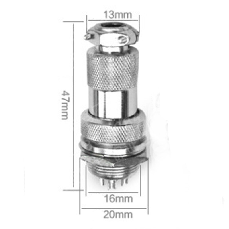 1set GX16 10 Pin Male & Female Diameter 16mm Wire Panel Connector L73 GX16 Circular Connector Aviation Socket Plug