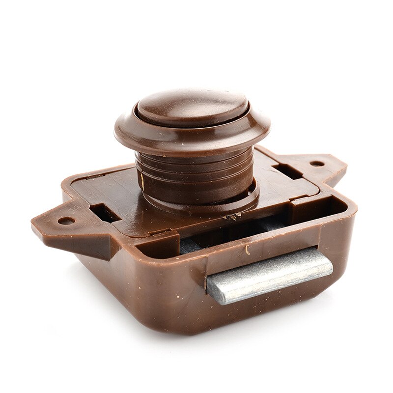 Zinc Alloy Push Button Latch for Cabinet Bedroom Dressing Table Drawer Keyless Handle Locks Home Renovation Hardware Supplies: A4