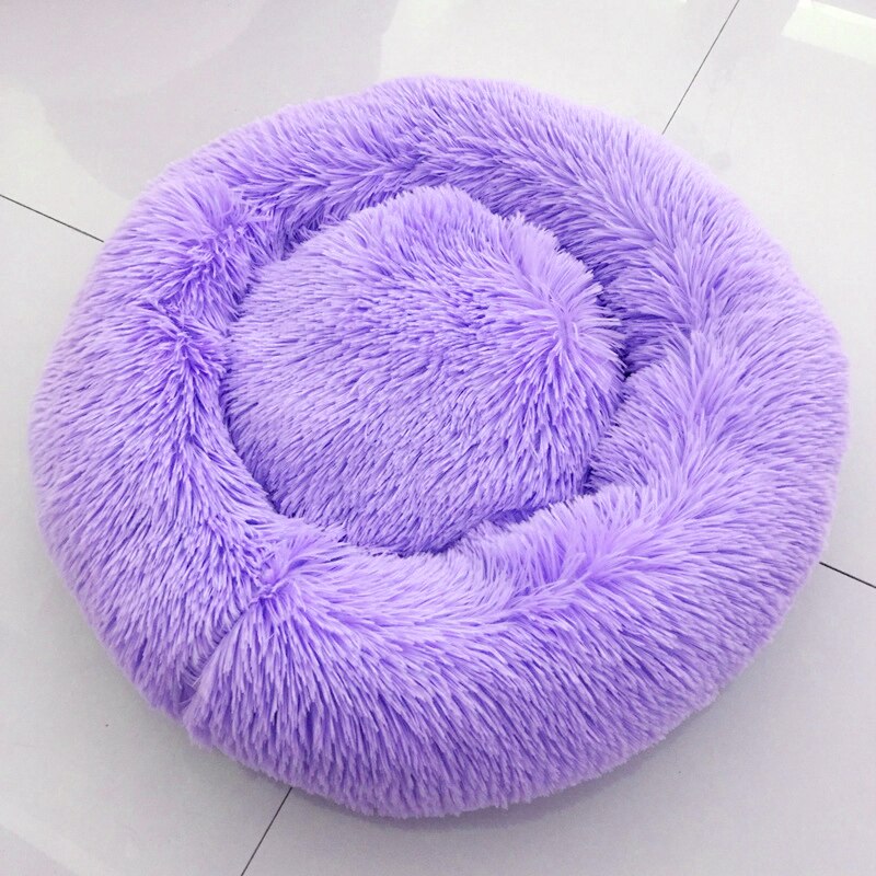 Lits de chien calmant confortable pour les grands petits chiens moyens chiot Labrador étonnamment chat guimauve lit lavable en peluche lit pour animaux de compagnie