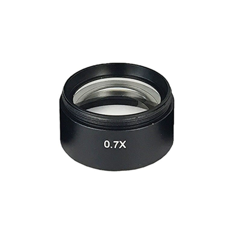 Efix-lente de cristal auxiliar Barlow 0.5X 2X 0.7X para industria, microscopio Digital de vídeo estéreo, cámara, objetivo, rosca de montaje: 0.7X