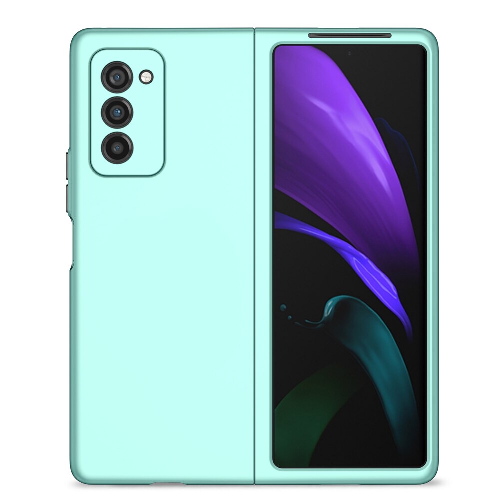Shockproof PC Bumper Fundas Coque Case for Samsung Galaxy Z Fold2 Zfold Fold 2 Zfold2 5G 7.6 Inch Cover Protective Shell: sky blue