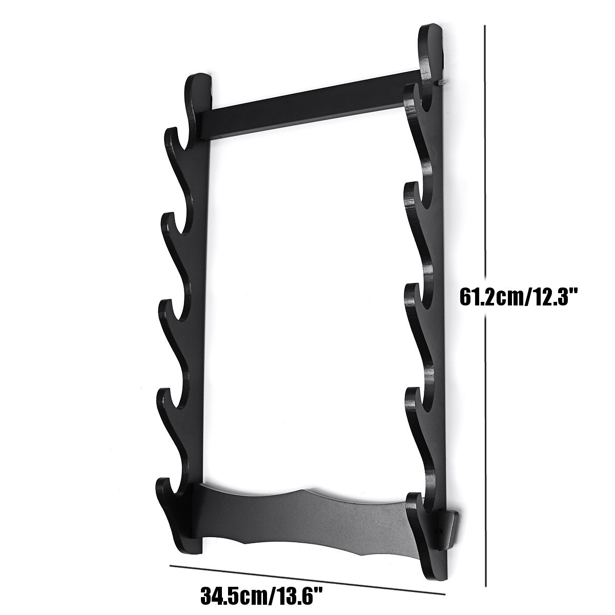 2/4/5/6 niveau mur montage samouraï épée Katana support support affichage Statues support de Sculptures pour la décoration de la maison artisanat: 5 Tier