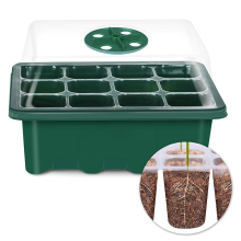12 hål plantbricka trädgård plantskola krukor fröbrickor bpa gratis växthus blomkruka växter box frö startpaket för trädgården: Default Title