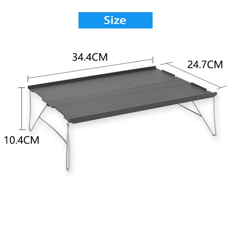 Mini Faltbare Camping Tisch Aluminium Legierung Picknick Tisch Ultraleicht draussen Tee Tisch Möbel für Camping Wandern Picknick