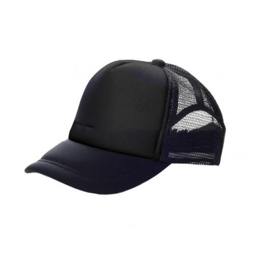 Gorra de béisbol informal de malla Lisa para hombre y mujer, gorro de béisbol con malla lisa, ajustable, Snapback, sombreros para hombres y mujeres, estilo Hip Hop, Unisex, 1 Uds.: Black