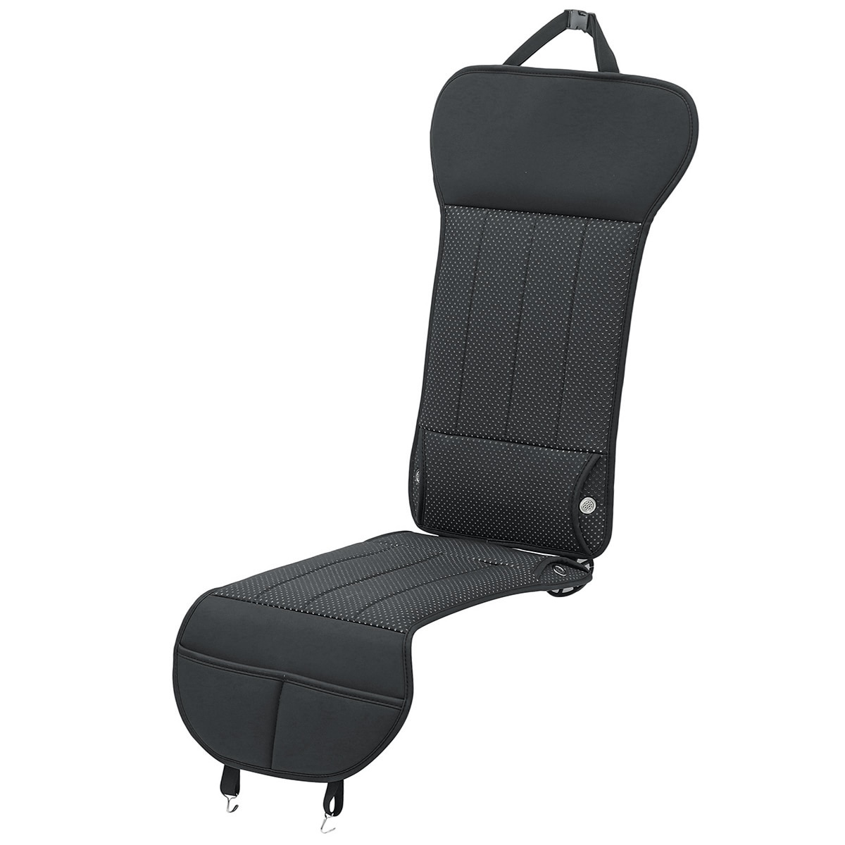 2/8 fläktar bil interiör massage andas kudde sommar kylning ländrygg universal bilstol kudde stöd cool pad bil styling