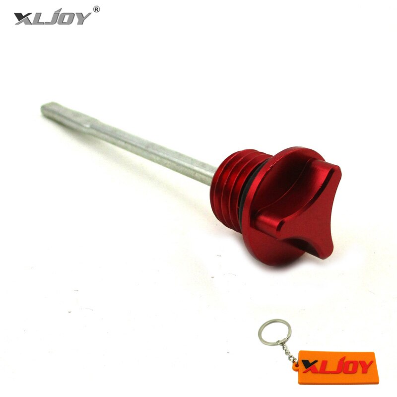 CNC Motor- Ölmessstab tauchen Stock Für Lifan YX 50 125 140 150 160 200 250 cc stampfen YCF IMR SDG SSR ATV Grube Schmutz Fahrrad Motorrad: rot