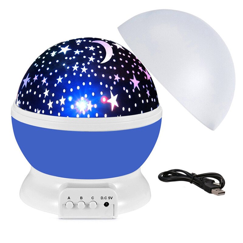 Himmel Projektor Sterne Mond Galaxis Nachtlicht Für freundlicher freundlicher Schlafzimmer Dekor Projektor Rotierenden Kindergarten Nachtlicht LED Baby Lampe: 4