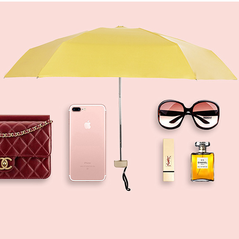 mini ombrello da viaggio pieghevole antivento protezione solare e pioggia per esterni ombrelli tascabili portatili compatti per donna uomo bambini