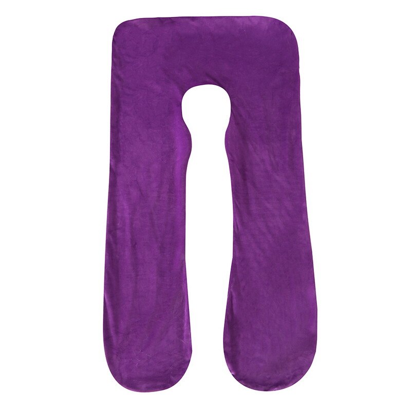 Taie d'oreiller polaire souple pour femmes enceintes, forme en U, lombaire, protection latérale multifonction, housse de coussin pour femmes enceintes: H pillow case