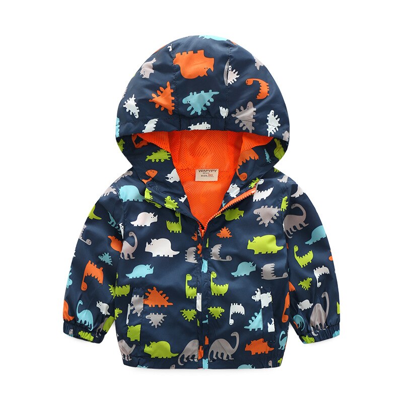 Chaquetas con estampado de dibujos animados para niños, chaqueta fina con capucha Anti-UV a prueba de viento para exteriores, abrigo transpirable de secado rápido para bebés, novedad: color 02 / 120