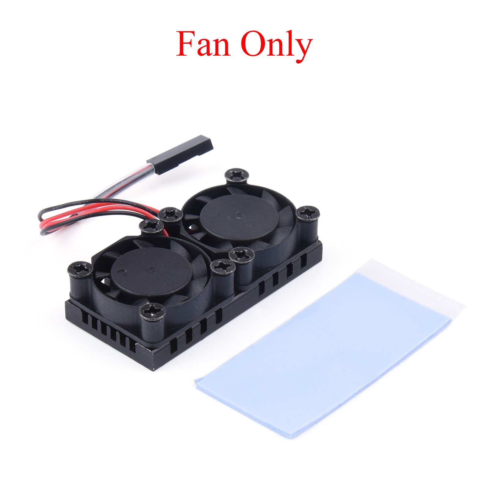 Raspberry Pi 4 Model B Cooling Dual Fan Kit With Heat Sink Double Cooling Fans Cooler Optional For Raspberry Pi 4B/3B+: Only Fans
