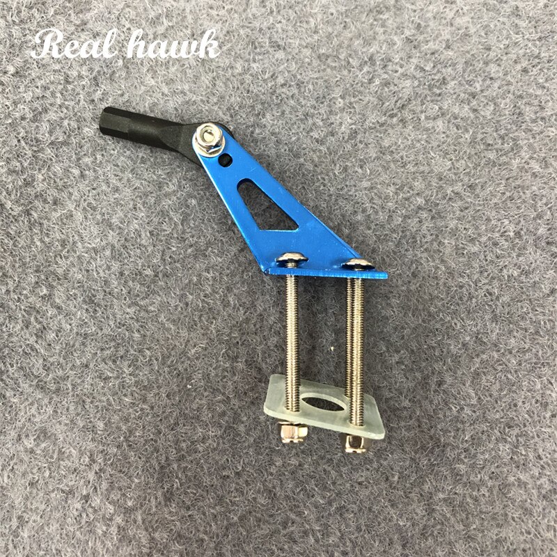 H33*W25*L24mm TOC Four-point Rocker Aluminum Rock Arm 4-Point Servo Arm Horns for RC airplane parts/accessories free shpping: blue 2pair