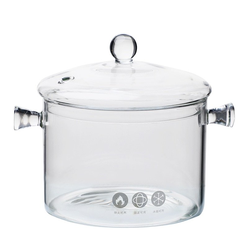 XINCHEN-Olla de sopa de vidrio transparente para el hogar, recipiente de vidrio resistente al calor, herramientas de cocina