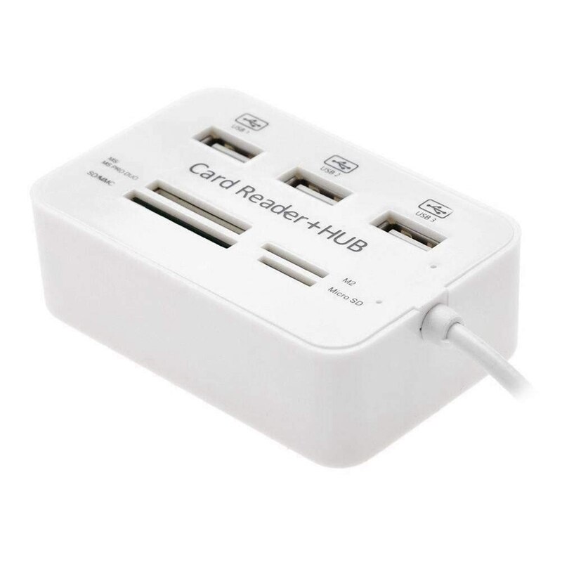 Type C Naar 3 Usb-poorten Hub Adapter, type C Naar 3 Poorten Usb 2.0 High Speed Hub Splitter Adapter Met Sd/Tf Card Reader