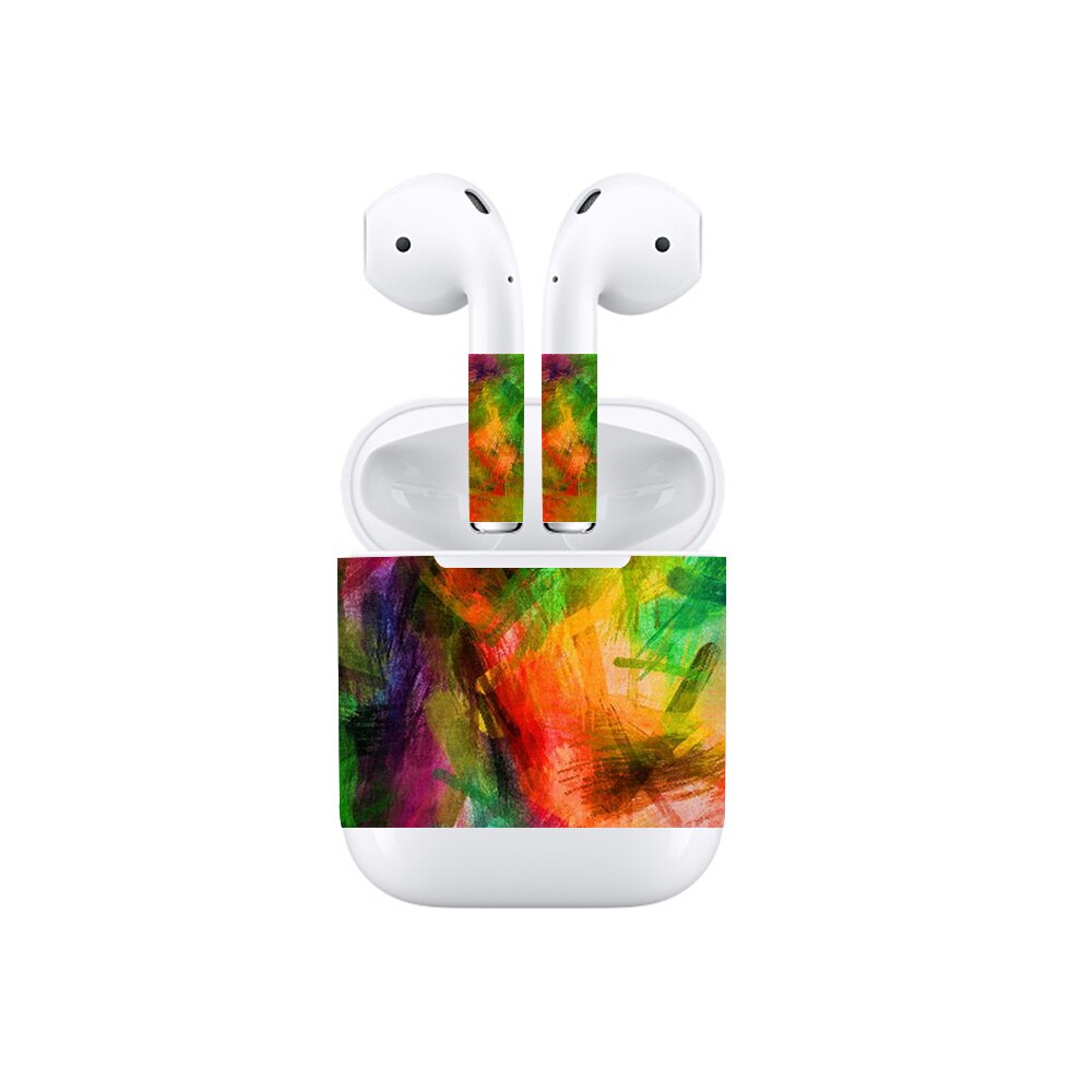 Beschermende Skins Voor Apple Airpods Vinyl Ekind Sticker Oortelefoon Verwijderbare Lijm Decoratieve Decal Film Voor A1602: 6