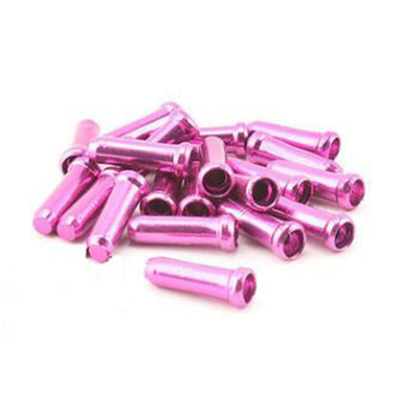 20Pcs Bike Remkabel Cap Draad End Cap Aluminium Lijn Innerlijke Kabel Cap Voor Brake Shift Derailleur Road Fiets accessoires: 20PC-Purple