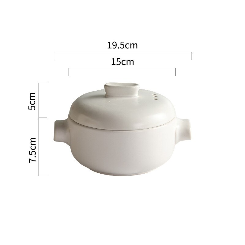 Japanese Style Steamer Casserole With Steamer Drawer Soup Pot Stew Pot Bamboo Multilayer Hotel Household Ceramic Casserole ZB182: Red