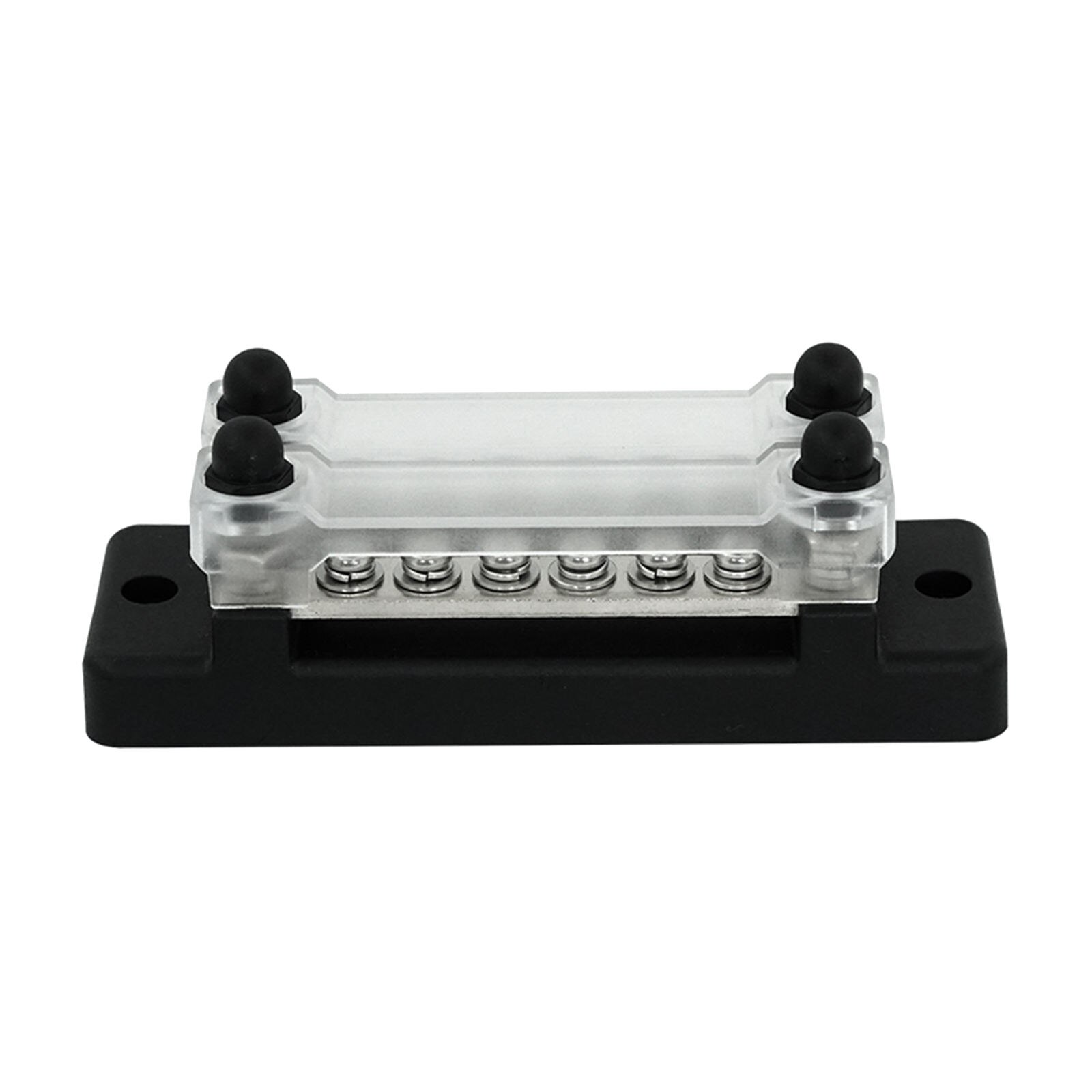 12 Terminal Bus Bar Kit Cover Dual Row Ground Distribution Block, Wire Organization, Durable