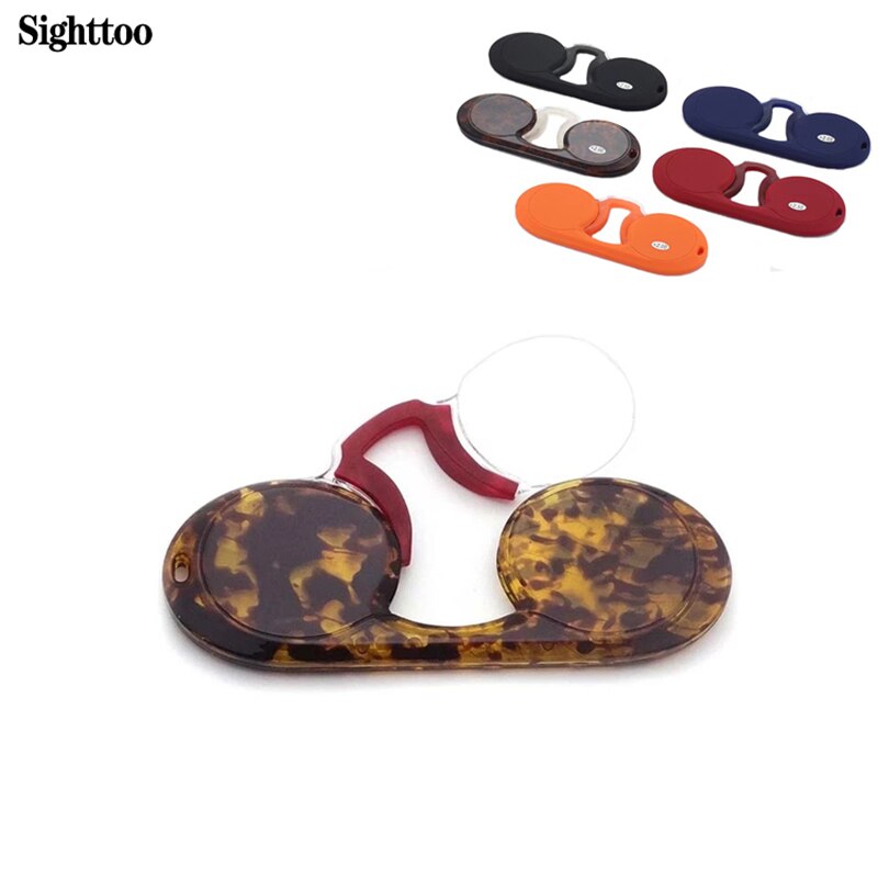 Sighttoo Siliconen Neus Clip Leesbril Mini Schuim Neus Bril Mannen Draagbare Vergrootglas Brillen Lui Lezers Eyewear Lupa
