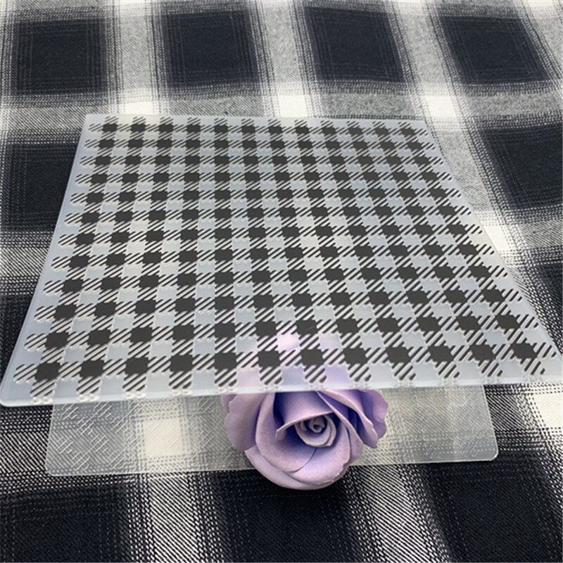 Square grid background background DIY Plastic Embossing Folders for DIY Scrapbooking Paper Craft/Card Making Decoration Supplies