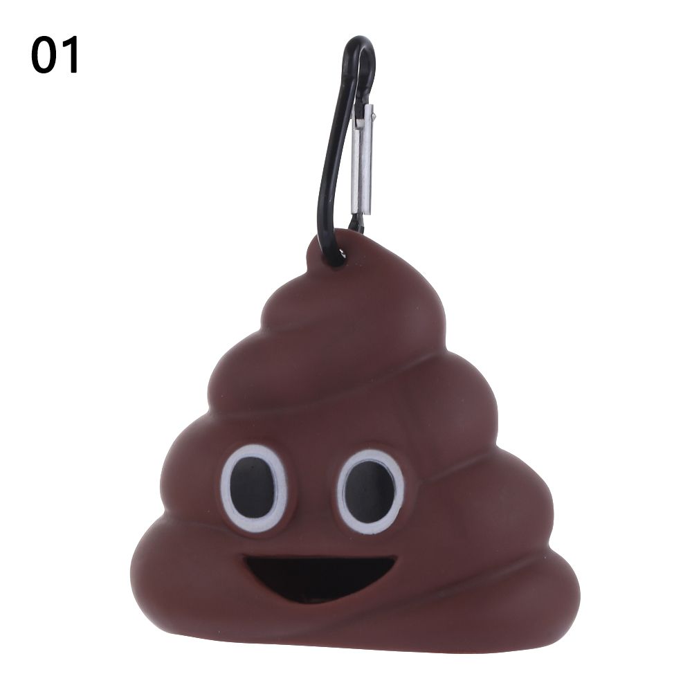 Fecal Shape Storage Box Garbage Bags Poop Pouch Dog Dispenser Pet Waste Bag Dispenser Cat Trash Carrier Poop Bag: 1