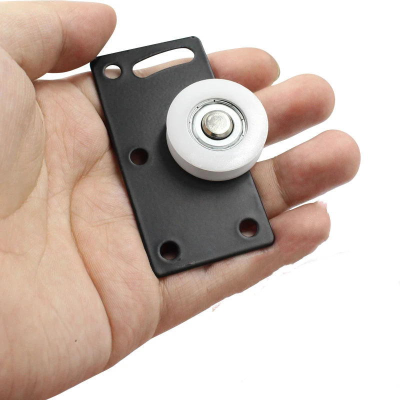 1/2set Door Rollers Stainless Steel Sliding Door Wheel Cabinet Nylon Pulley Hanging Wheel For Wardrobe Furniture Hardware