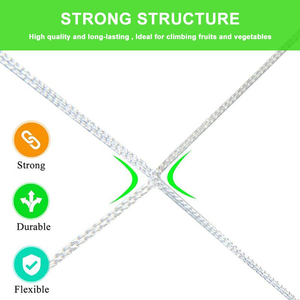 1.67x5m rośliny ogrodowe siatka wspinaczkowa poliester pomidory winogrona fasola ogórki winorośli wsparcie krata netto narzędzia ogrodowe