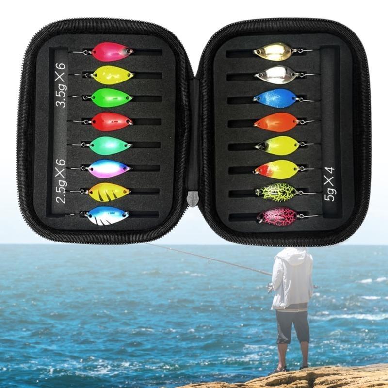 R6FE Fishing Lure Baits Tackle Spoon Lure Hard Metal Spinner Baits Artificial Baits