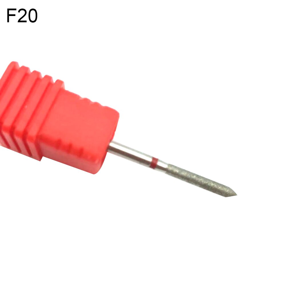 Tungsten Steel Nail Drill Bit Gel Polish Removal Milling Pedicure Manicure Tool Nail Drill Bit For Electric Manicure Drills: F20