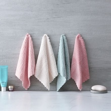 Abrikoos Super Absorberende Schoonmaakdoekje Rag Voor Auto 'S Microfiber Keuken Handdoek Vaatdoeken Wassen Poetslappen Voor Afwas