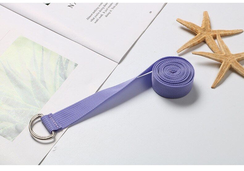 Yoga træningsjusterbare stropper med slidstærkt d-ring gym talje ben fitness yoga bælte til pilates & gym træning yoga fitness