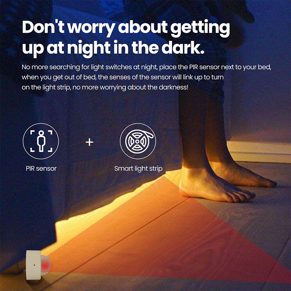 Tuya Smart Zigbee Pir Human Body Motion Sensor Draadloze Infrarood Detector Security Inbreker Huis Alarm Compatibel Smart Leven App