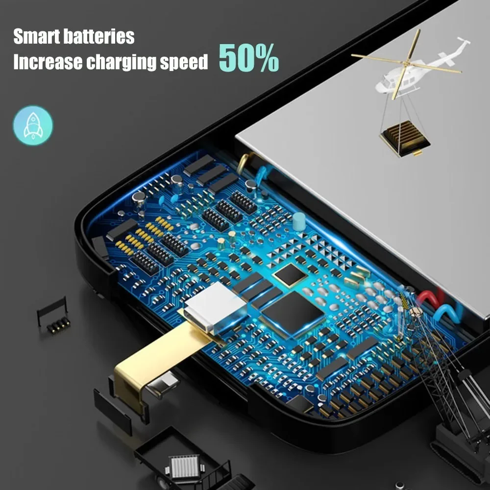 Custodia per caricabatteria per iPhone 6 6S 7 8 Plus SE 2020 custodia di ricarica per iPhone X Xs XR 11 12 Pro Max Power Bank portatile 6200mAh
