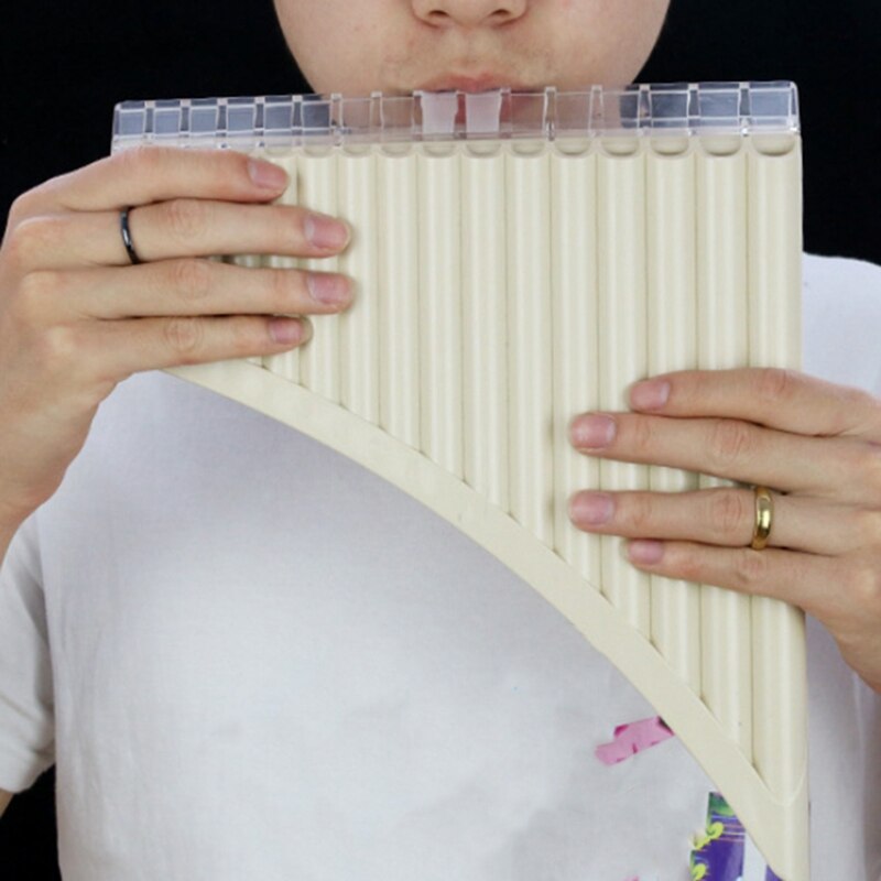 16 Pipe Pan Flute - C Tone ABS Woodwind Instrument for Beginners & Music Lovers