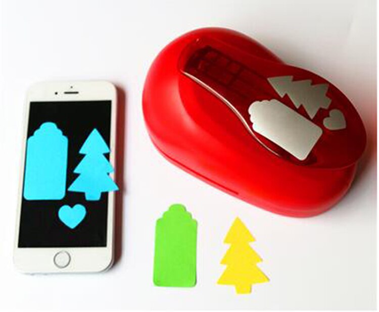 Grande étiquette pour arbre de noël | Perforateur de trous fait à la main en forme de cœur, poinçon, coupe-papier pour carte de vœux, Scrapbooking, Machine de bricolage