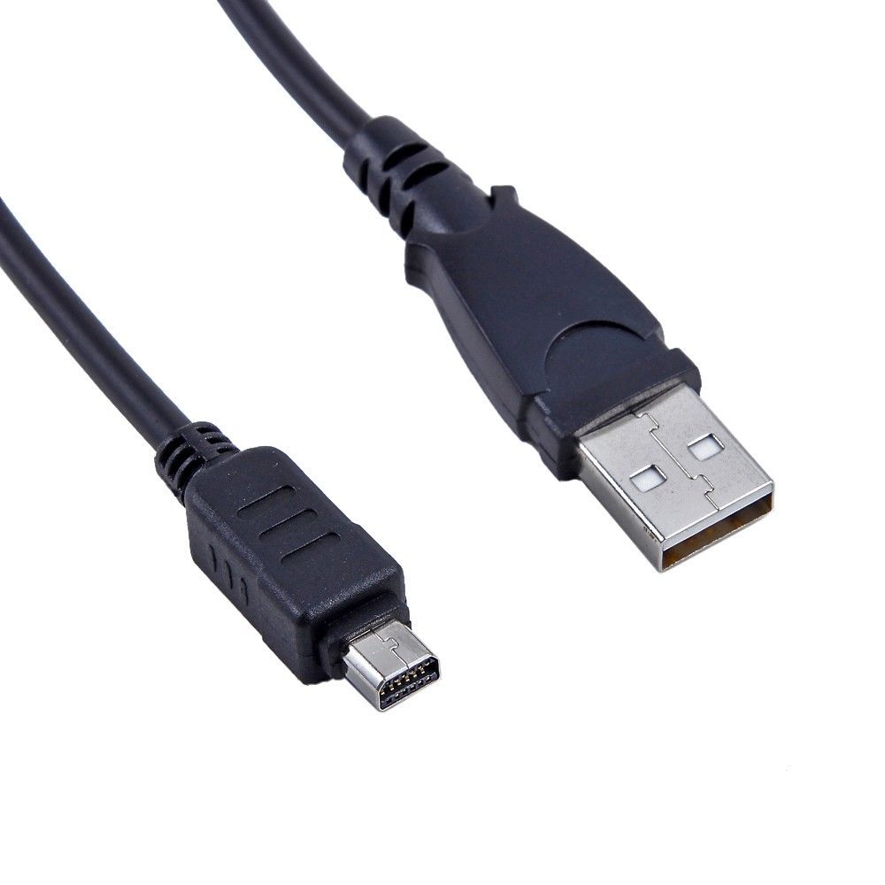 USB DC Battery Charger Data SYNC Cable Cord For Olympus 12PIN camera Tough TG-4 X-960