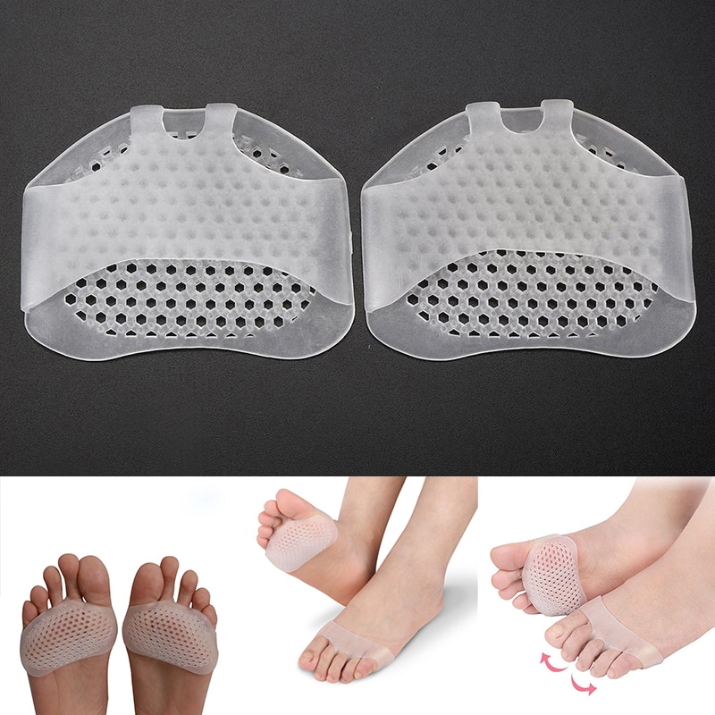 Silicone Forefoot Pads Metatarsal Pads Pain Relief Orthosis Foot Massage Slip Protection High Heel Elastic Cushion Foot Care