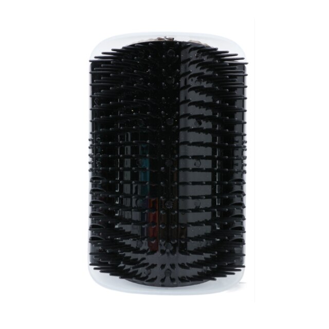Cepillo para gatos con Catmint Corner, cepillo peine para masaje de gatos, aseo para gatos, esquina, picazón, cepillos eliminación de cabello, producto para mascotas: Black