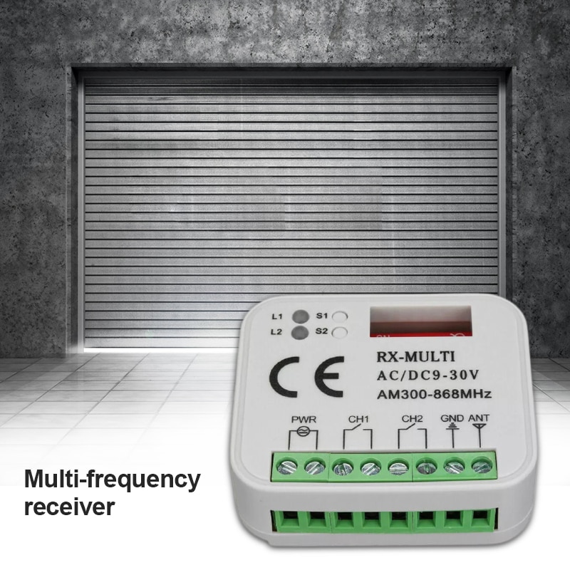 Multi-Frequentie Universele Garagedeur Afstandsbediening Ontvanger Voor Garagedeur Schakelaar Universele Rx Multi Ontvanger