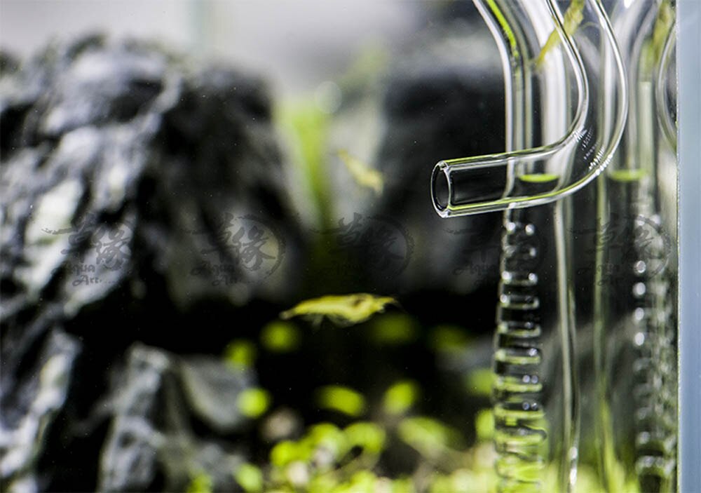 Viv jetfly strøm innstrømning utløp glassrør mini nano ada stil henge på trenger ikke sugekopp akvarium vann plante fisketank