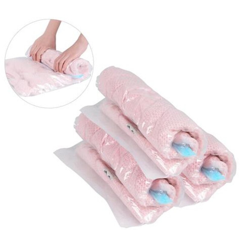 1Pcs Thick Vacuum Compression Bags, Vacuum Storage Bags, Transparent Multi-specification Vacuum Bags With Valve Bag, Large Size