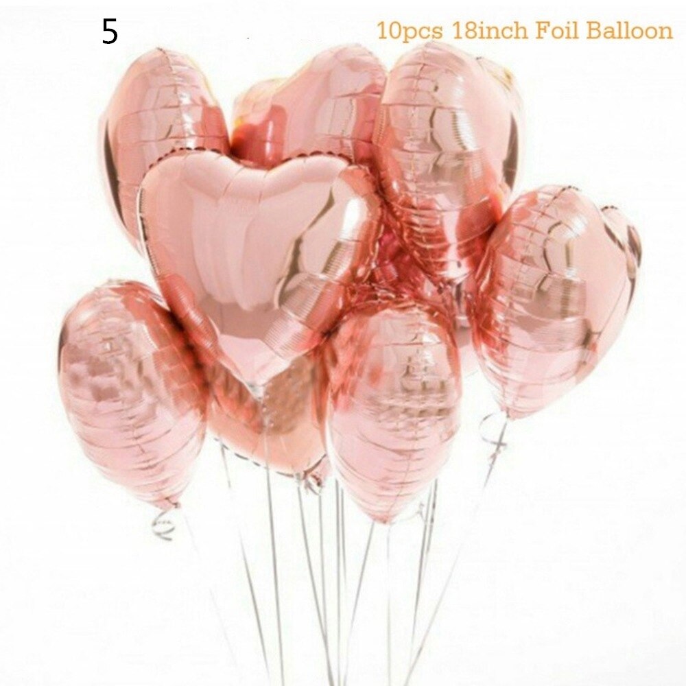 1 sæt loveletter folie balloner hreat latex helium ballon jubilæum bryllup valentinsdag fødselsdagsfest indretning: 5