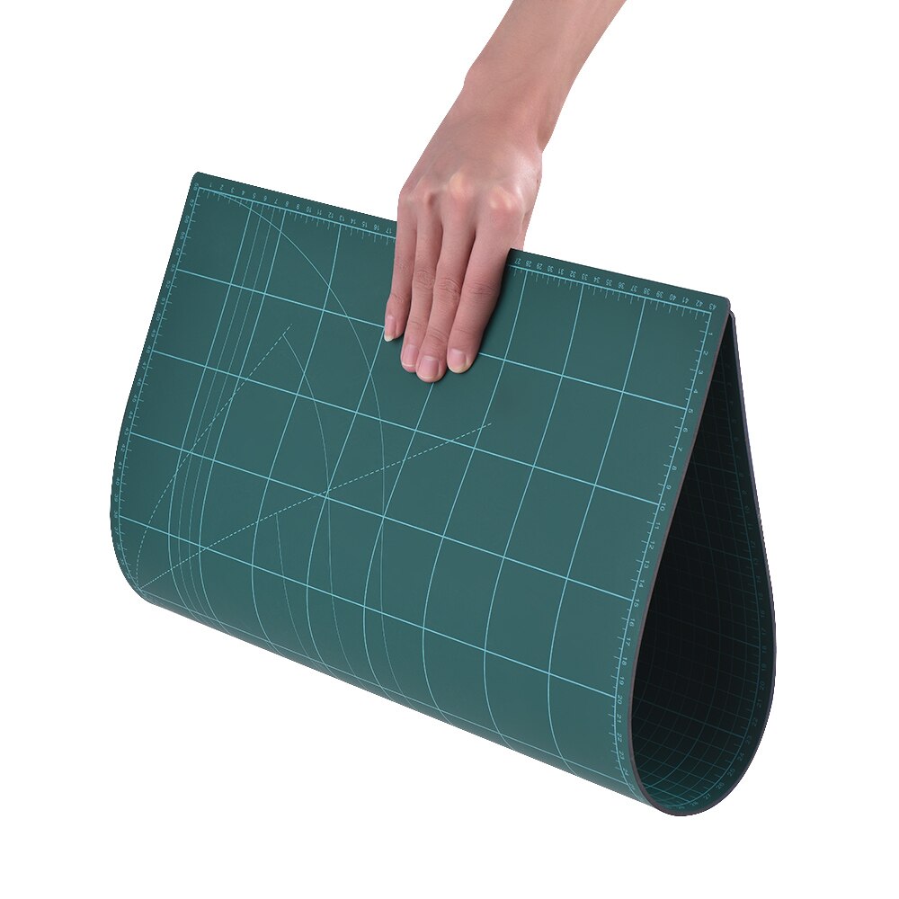 Aibecy A2 Cutting Mat Multipurpose Self Healing Builders Paper Trimmer Double-Sided 5 Ply Paper Cutting Mat Durable PVC 60*45cm