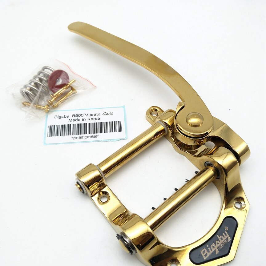 Chrome /Gold B500 Vibrato Tailpiece System Electric Guitar Bridge Guitar Parts Made in Korea