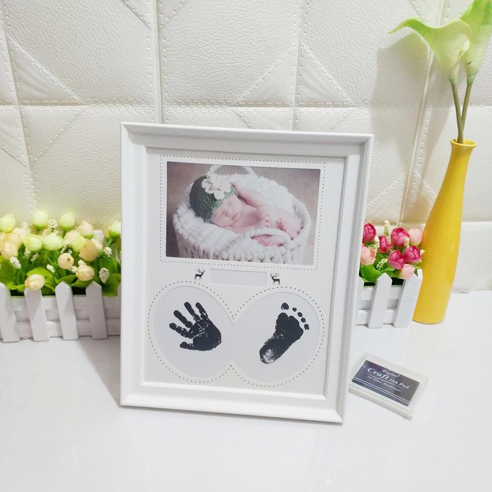 Baby Hand Print Fotolijst Handafdruk Voetafdruk Fotolijst Kit Voor Pasgeboren Jongens Meisjes