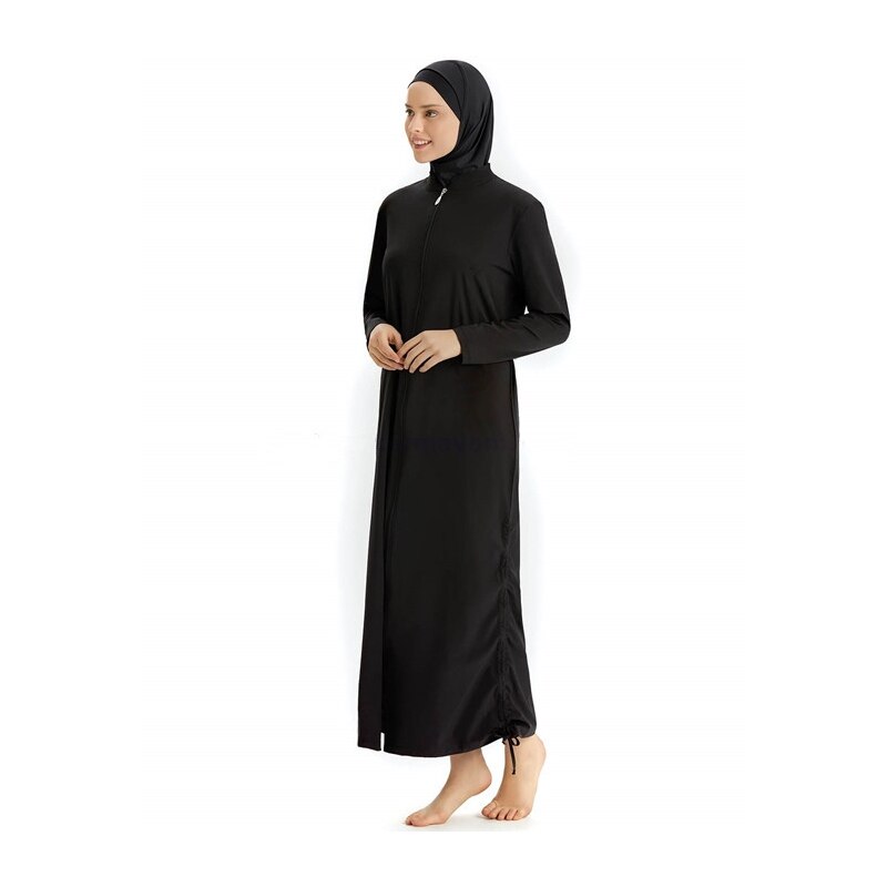 3Pcs Islamitische Meisjes Moslim Zwemkleding Hijab + Lange Jurk + Broek Vrouwen Volledige Bedekt Badmode Zwemmen Zwemmen Surfen Strand sportkleding: 4XL