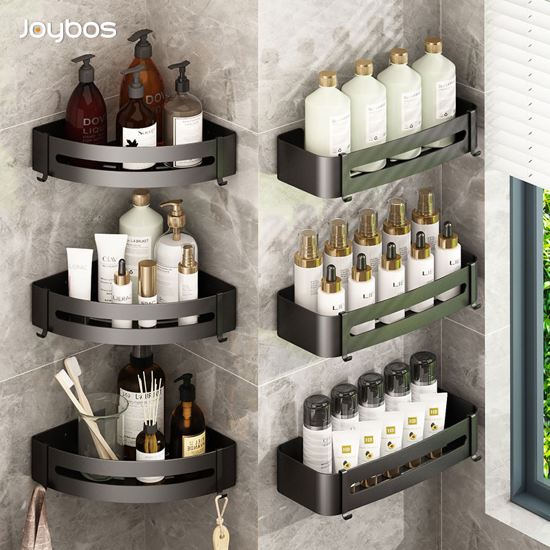Badezimmer Regal Dusche Regale Ecke Regal Aluminium Wand Halterung Dusche Storage Rack Halter Bad Veranstalter Home Appliance